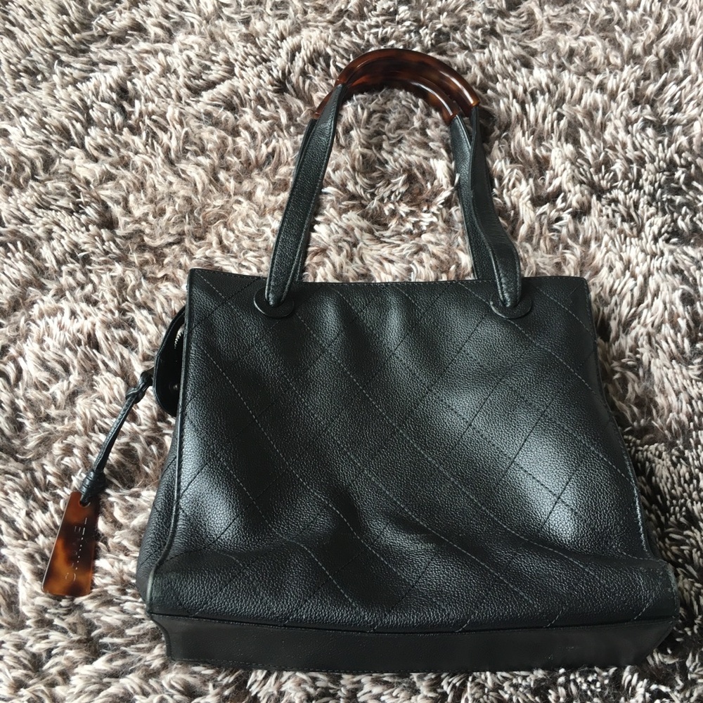 Vintage CHANEL small bag purse black leather - Picture 2 of 8